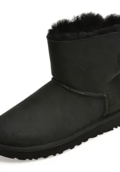 Ghete UGG negre, MINI BAILEY BOW II, din piele intoarsa imagine
