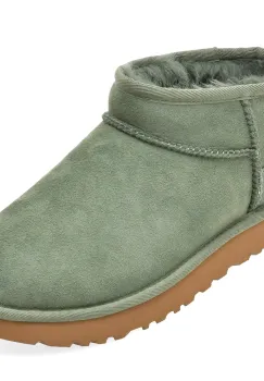 Ghete UGG verzi, CLASSIC ULTRA MINI, din piele intoarsa imagine