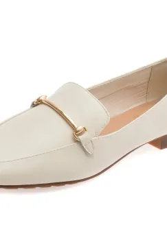 Mocasini ALDO albi, HARRIOT 115, din piele naturala imagine