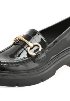 Mocasini ALDO negri, MISKA 001, din piele ecologica lacuita imagine