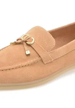 Mocasini ALDO nude, CRERAS 259, din piele intoarsa imagine