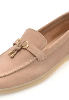 Mocasini ALDO nude, CRERAS-IN 270, din piele intoarsa imagine