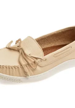 Mocasini APROPO bej, 45463, din piele naturala imagine
