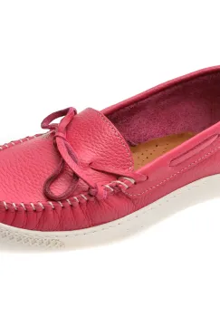 Mocasini APROPO fucsia, 45463, din piele naturala imagine