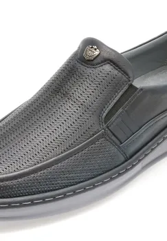 Mocasini BITE THE BULLET bleumarin, NR2204, din piele naturala imagine