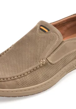 Mocasini BITE THE BULLET gri, 24173, din piele intoarsa imagine