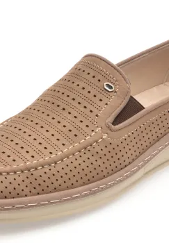 Mocasini BITE THE BULLET gri, NR203J, din nabuc imagine