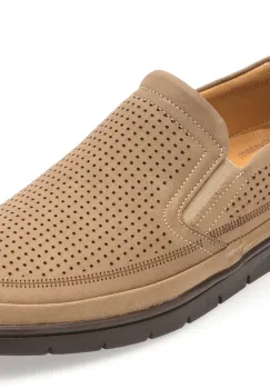 Mocasini BITE THE BULLET gri, SH7501, din nabuc imagine