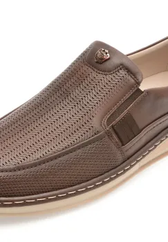 Mocasini BITE THE BULLET maro, NR2204, din piele naturala imagine