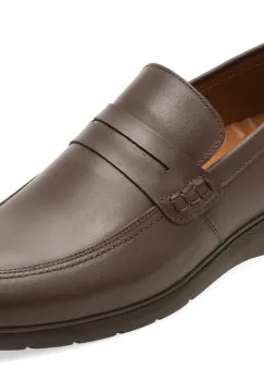 Mocasini BITE THE BULLET maro, RM121, din piele naturala imagine