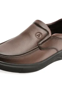 Mocasini BITE THE BULLET maro, T89635, din piele naturala imagine