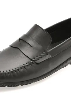 Mocasini BITE THE BULLET negri, 2028, din piele naturala imagine