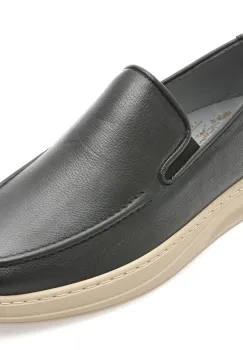 Mocasini BITE THE BULLET negri, OY970, din piele naturala imagine