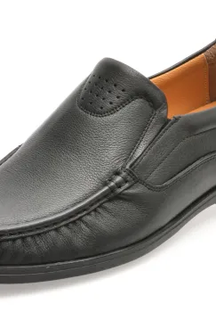 Mocasini BITE THE BULLET negri, SH4004, din piele naturala imagine