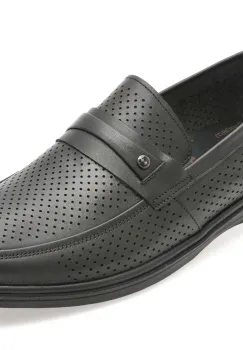 Mocasini BITE THE BULLET negri, SH8503, din piele naturala imagine