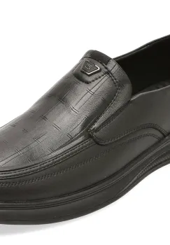 Mocasini BITE THE BULLET negri, T89639, din piele naturala imagine