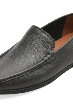 Mocasini CARIBU negri, 913961, din piele naturala imagine