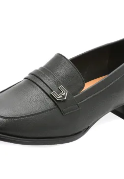 Mocasini casual FLAVIA PASSINI negri, G36, din piele naturala imagine