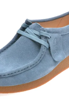 Mocasini CLARKS albastri, WALEVSH, din piele intoarsa imagine