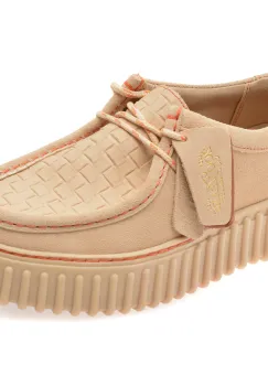 Mocasini CLARKS bej, TORHBEE, din piele intoarsa imagine