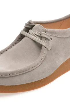 Mocasini CLARKS gri, WALEVSH, din piele intoarsa imagine