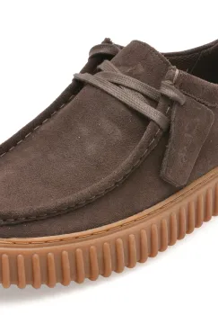 Mocasini CLARKS maro, TORHILL LO, din piele intoarsa imagine