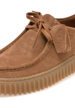 Mocasini CLARKS maro, TORHILL LO, din piele intoarsa imagine