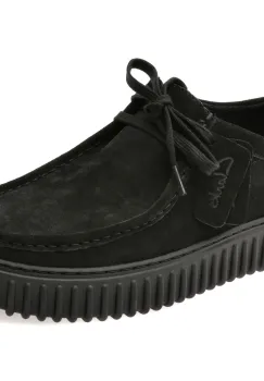 Mocasini CLARKS negri, TORHILL LO, din piele intoarsa imagine