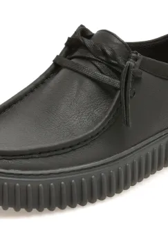 Mocasini CLARKS negri, TORHILL LO, din piele naturala imagine