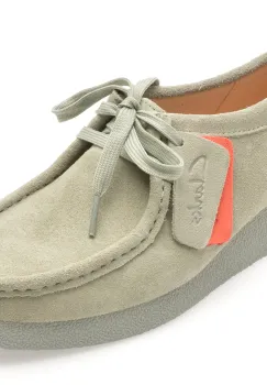 Mocasini CLARKS verzi, WALEVSH, din piele intoarsa imagine