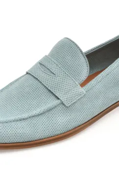 Mocasini eleganti ALDO albastri, 13963721, din piele intoarsa imagine