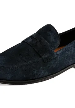 Mocasini eleganti ALDO bleumarin, JOURNEY 410, din piele intoarsa imagine
