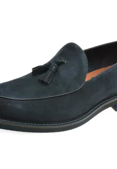 Mocasini eleganti ALDO bleumarin, PORTOS 410, din piele intoarsa imagine