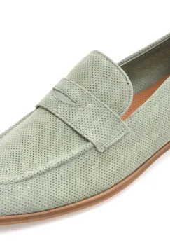 Mocasini eleganti ALDO verzi, 13963719, din piele intoarsa imagine