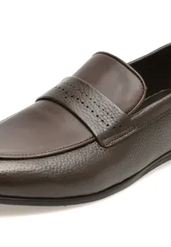 Mocasini eleganti BITE THE BULLET maro, FH412, din piele naturala imagine