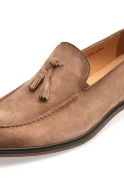Mocasini eleganti EPICA gri, J8365, din piele intoarsa imagine