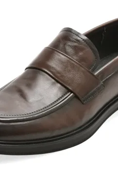 Mocasini eleganti EPICA maro, AH02, din piele naturala imagine