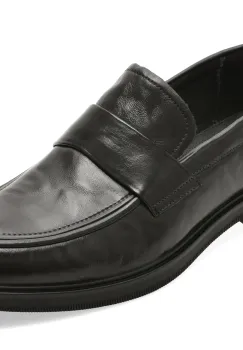 Mocasini eleganti EPICA negri, AH02, din piele naturala imagine