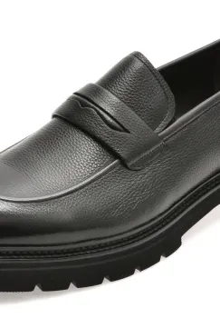 Mocasini eleganti EPICA negri, G21, din piele naturala imagine
