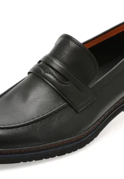 Mocasini eleganti EPICA negri, QA82AB, din piele naturala imagine