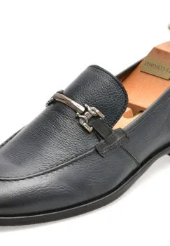 Mocasini eleganti LE COLONEL bleumarin, 65917, din piele naturala imagine