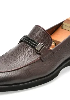 Mocasini eleganti LE COLONEL maro, 48522, din piele naturala imagine