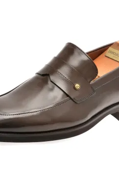 Mocasini eleganti LE COLONEL maro, 48797, din piele naturala imagine