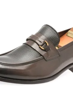 Mocasini eleganti LE COLONEL maro, 63933, din piele naturala imagine