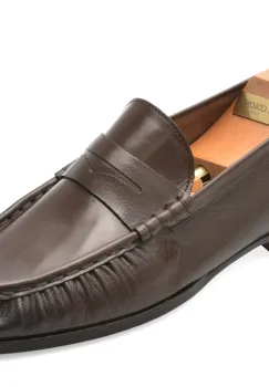 Mocasini eleganti LE COLONEL maro, 68434, din piele naturala imagine