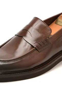 Mocasini eleganti LE COLONEL maro, 71704, din piele naturala imagine
