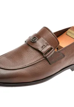 Mocasini eleganti LE COLONEL maro, 72709, din piele naturala imagine