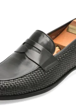 Mocasini eleganti LE COLONEL negri, 49219, din piele naturala imagine