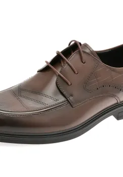 Mocasini eleganti OTTER maro, T8008, din piele naturala imagine
