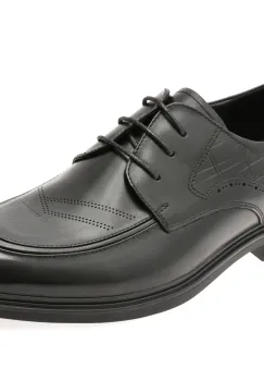 Mocasini eleganti OTTER negri, T8008, din piele naturala imagine